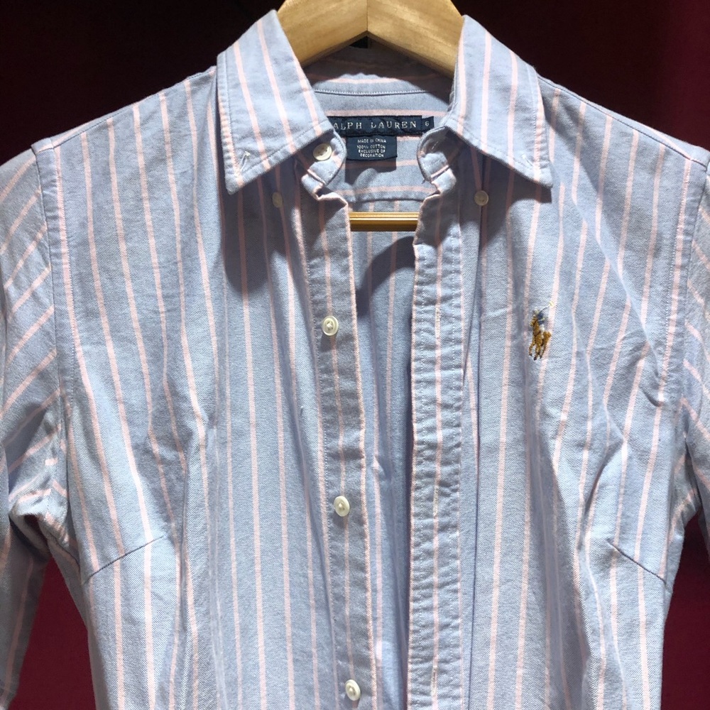 Stunning striped polo dress with belt